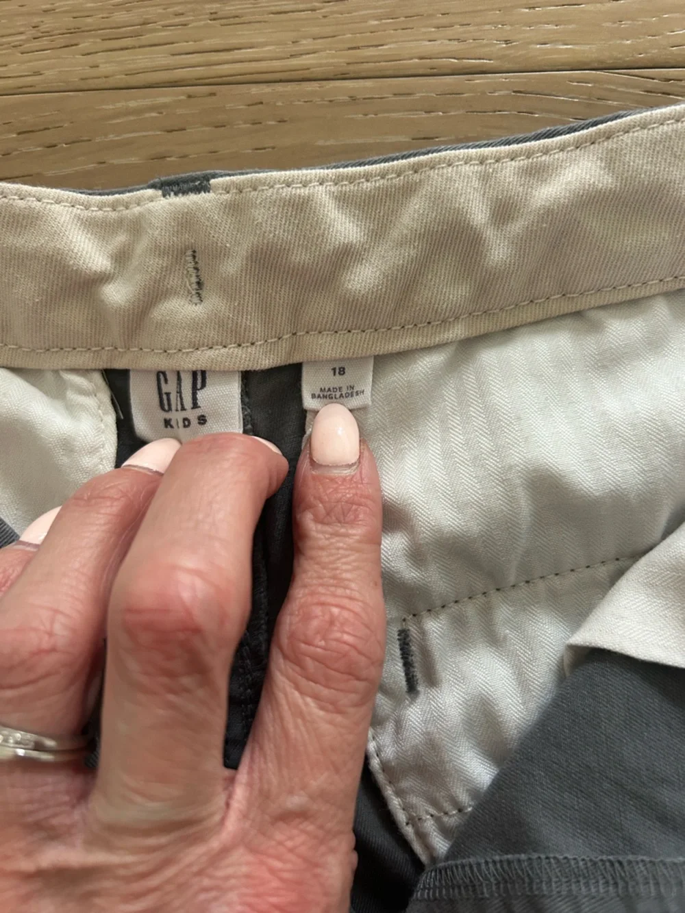 GAP Kids Gray Chino Shorts Size 18